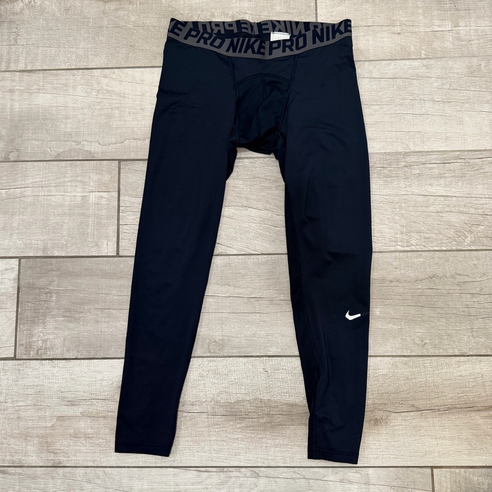 Nike Pro Men’s Navy Compression Tights Leggings Men’s Size XL